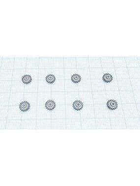 Replacement 8 Gear Kit for Bachmann DD40AX high resolution ABS like resin!